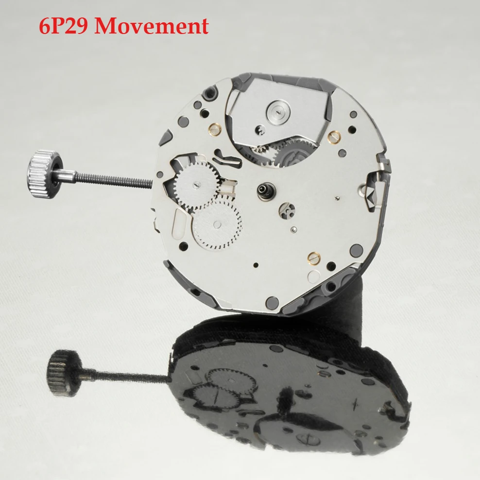 

6P29 Movement 6P29 Watch Replacement Movement Day/Date/24 hour 6P29 silver movement parts watch accessories