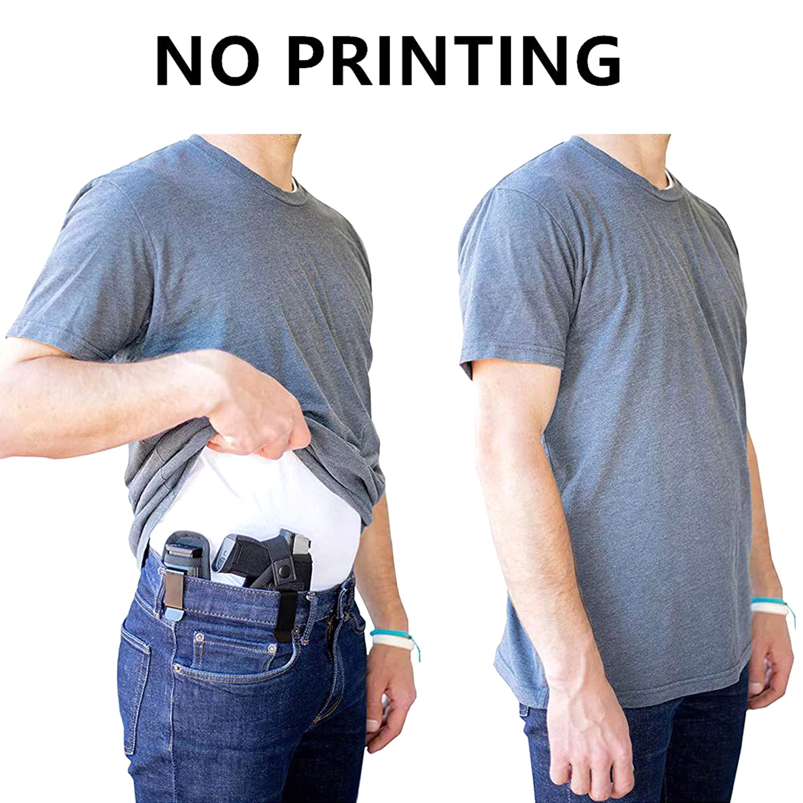 Fondina per riviste da trasporto nascosto 9 mm.40.45 |   All'interno della custodia magnetica con cintura |   Fondina magnetica per Glock 43 17 Sig 1911 S&W M&P