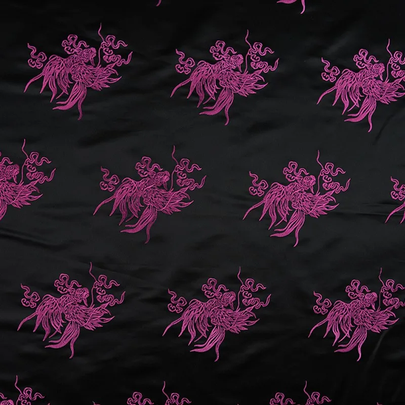 Embroidered brocade jacquard fabric silk traditional pattern Chinese clothing cheongsam