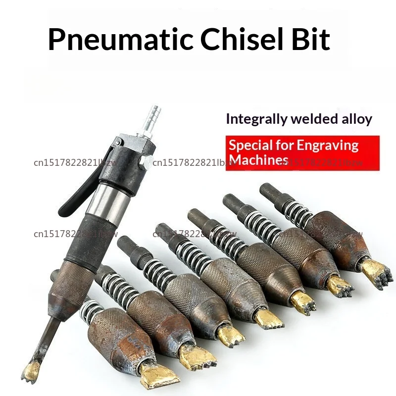 Pneumatic engraving pen machine chisel head stone trimming hemp head hammer stone carving tool