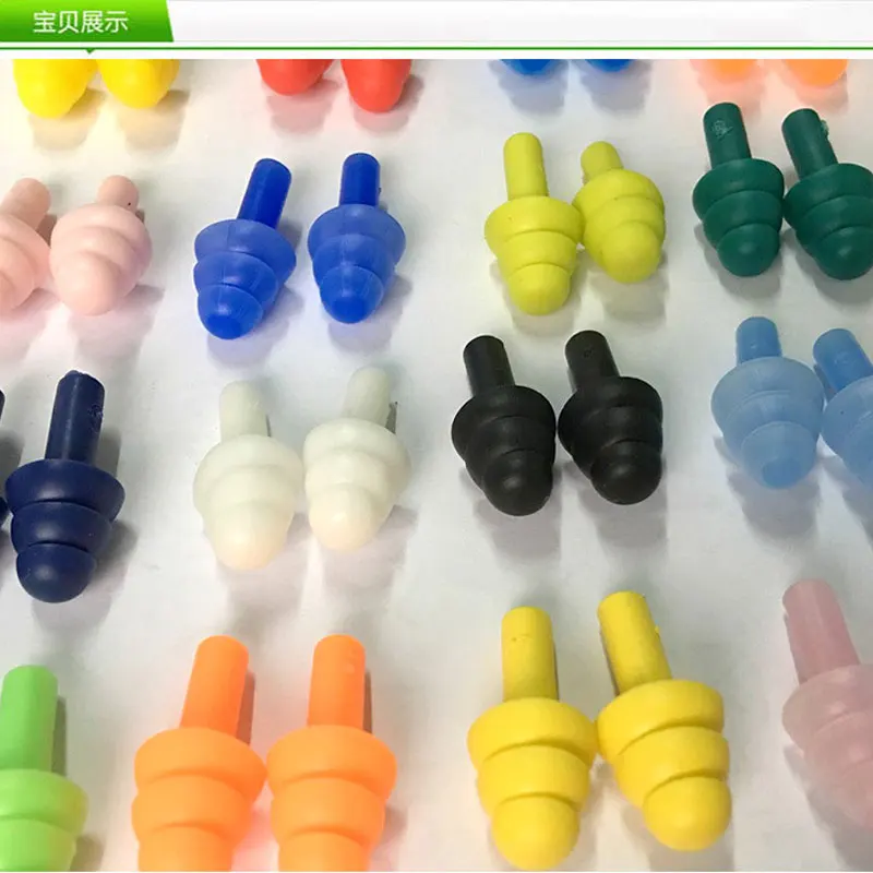 5Pairs comfort earplugs noise reduction silicone Soft Ear Plugs Swimming Silicone Earplugs Protective for sleep Soft Ear Plugs