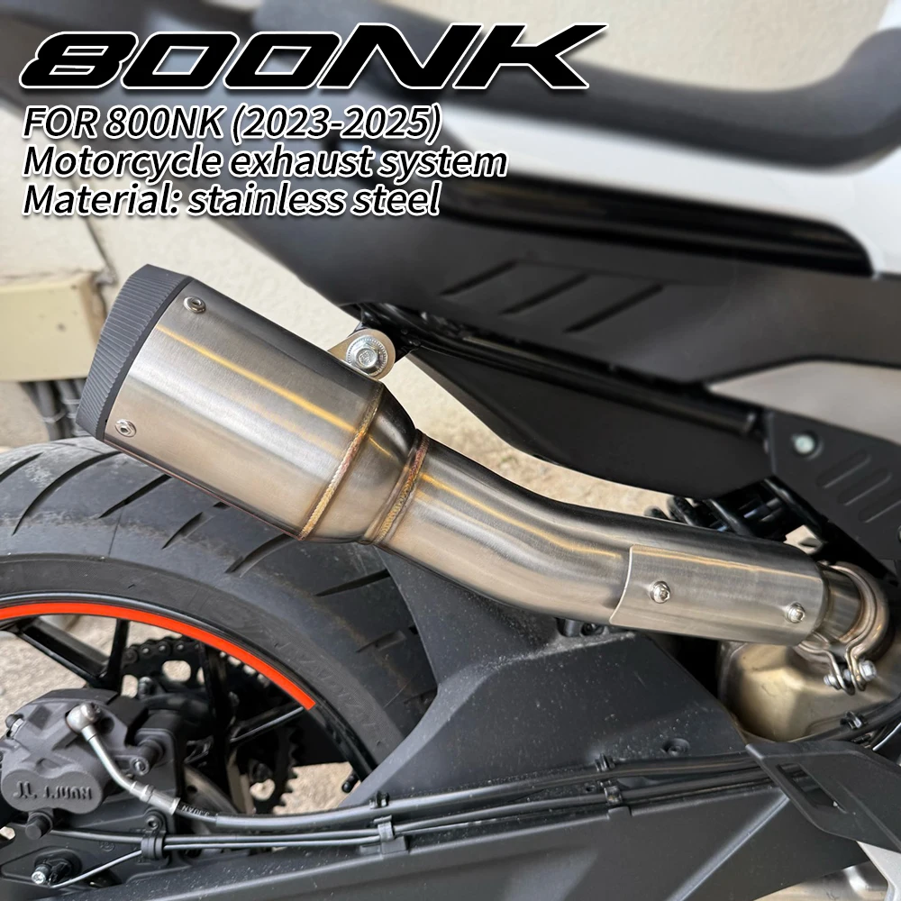 FOR CFMOTO 800NK CF800 NK800 motorcycle stainless steel integrated exhaust pipe tail section muffler