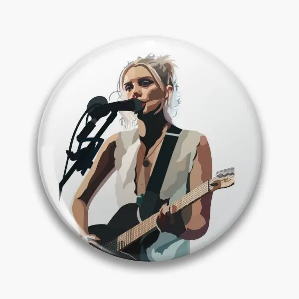 Ellie Rowsell Wolf Alice Print  Soft Button Pin Creative Funny Women Metal Hat Fashion Gift Collar Decor Clothes Jewelry Cute