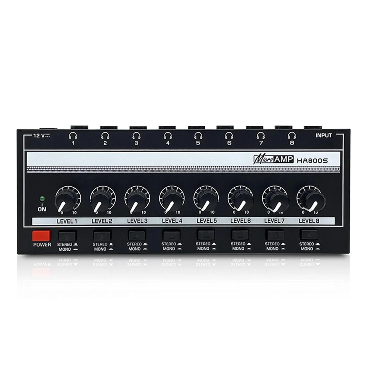 A51I Monitor a 8 canali Stereo/Mono Switch Amplificatore per cuffie Mixer a rumore ultra-basso Amplificatore per cuffie Distributore di segnale