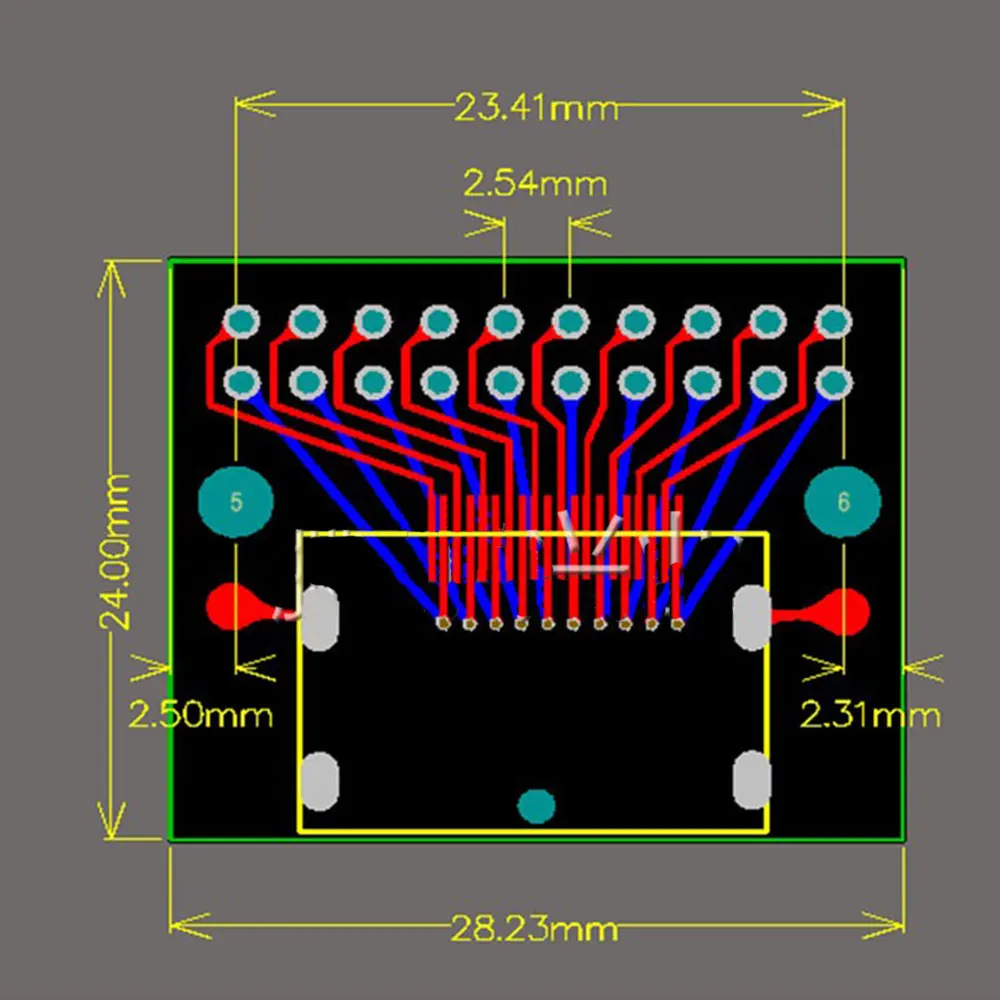 Display Port Weibliche Test Board Sockel Jack DP Weiblichen Test Board HDMI-Kompatibel 20P HD Weibliche Adapter Board mit Grün PCB Board – Detail 7