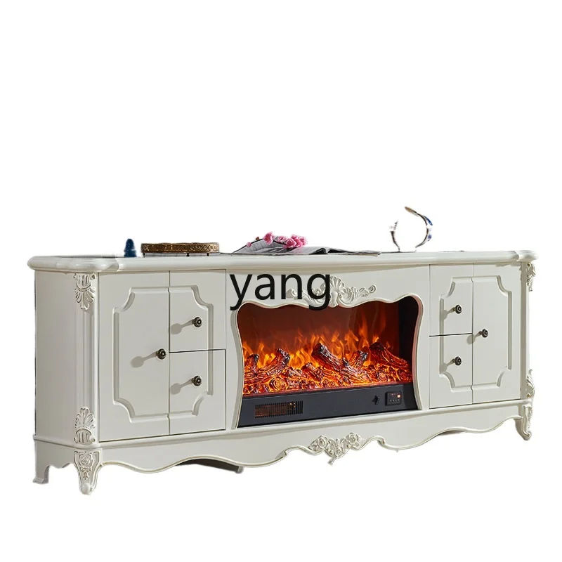 

LTT European Fireplace TV Cabinet Storage Drawer Decorative Heating Fireplace Core