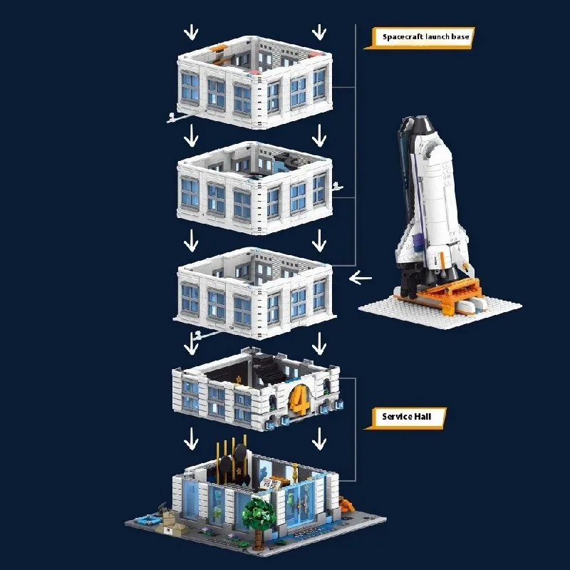 6135PCS Vier Helden Toren Huis Gebouwen Set, City Store Architectuur Modulaire Gebouwen Blokken Assembly Model Kit Volwassenen Gift