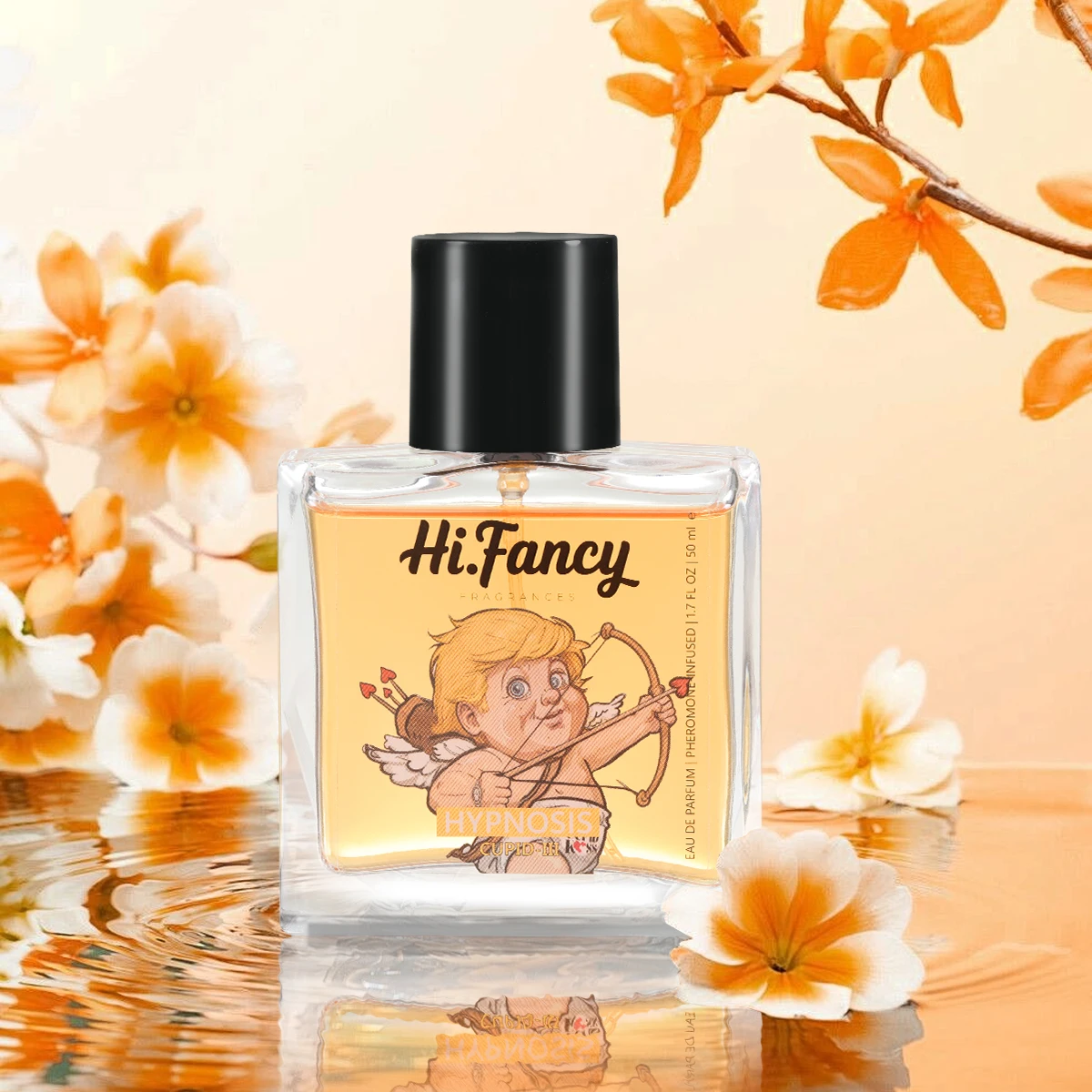 HI.FANCY 2in1 amber oud gold men’s cologne 50ML pheromones perfumes 2*5ML Travel Sprays for Christmas gifts New Year gifts