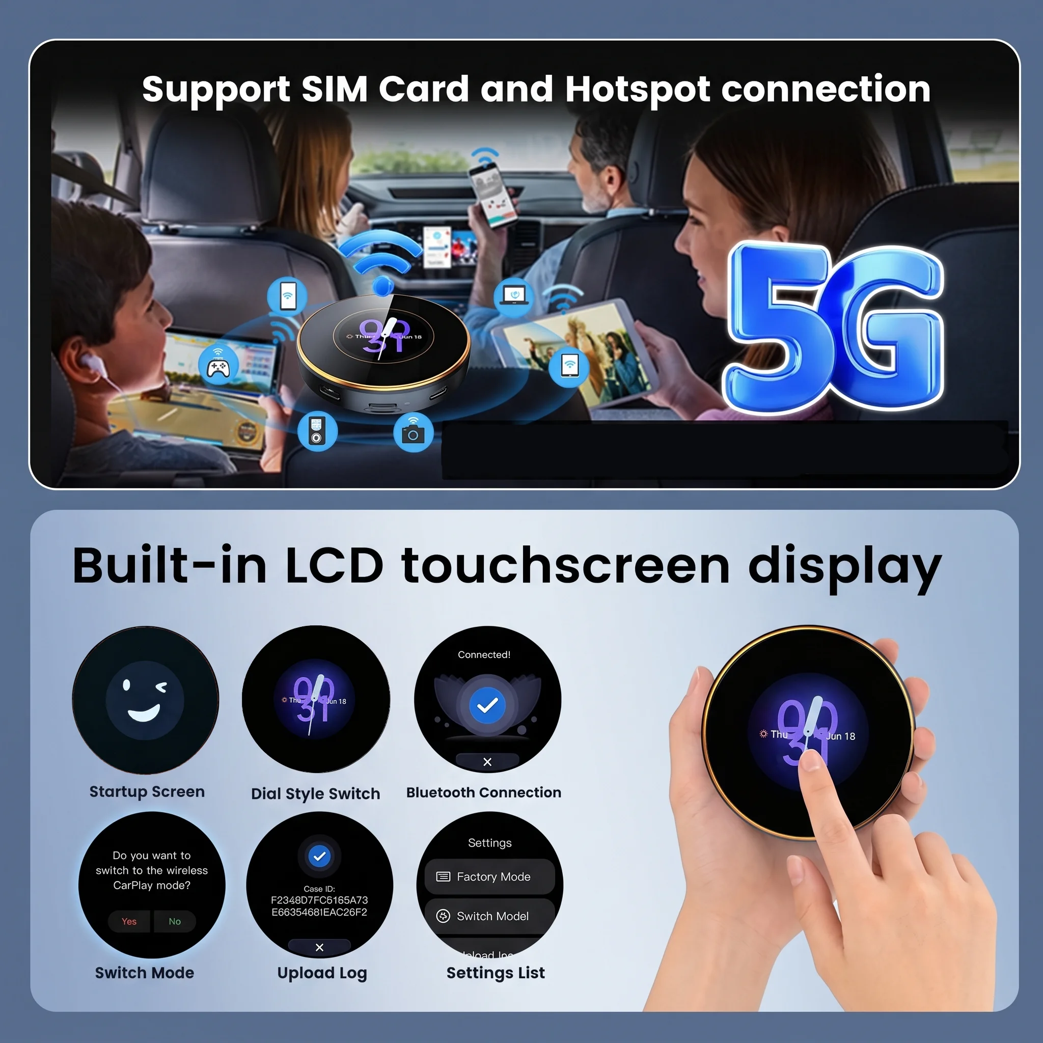 PLAYAIBOX CarPlay Tv Box Android 15 Ultra CarPlay Ai Box Android Auto Wireless Adapter GPS QCM6350 5G LTE For Youtube Netflix view 4