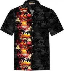 

Men's Hawaiian Graffiti Printed Shirts Colorful Graphic Casual Beach Short Sleeve Shirt