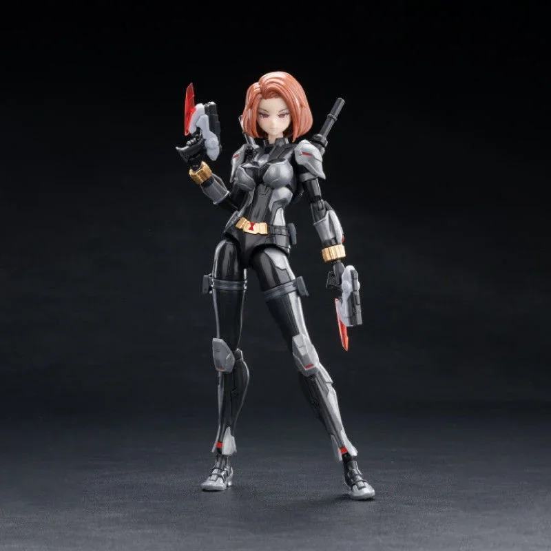 

Anime Black Widow Figure Mobile Suit Girl Action Figure Marvel Comics The Avengers Toy Model Kid Birthday Desktop Decor Gifts