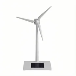 Mini Solar Wind Mill Solar Powered Windmill Toy Kids Children Science Teaching Tool Home Decor Garden Ornament