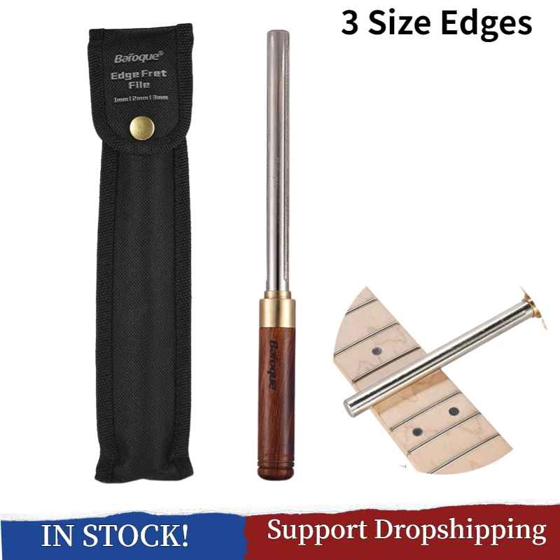 Guitar Fret Crowning File Guitar Fret Repairing Tool Luthier Tool 3 Size Edges for Guitars Ukuleles Bass Banjo Guitarra dropship