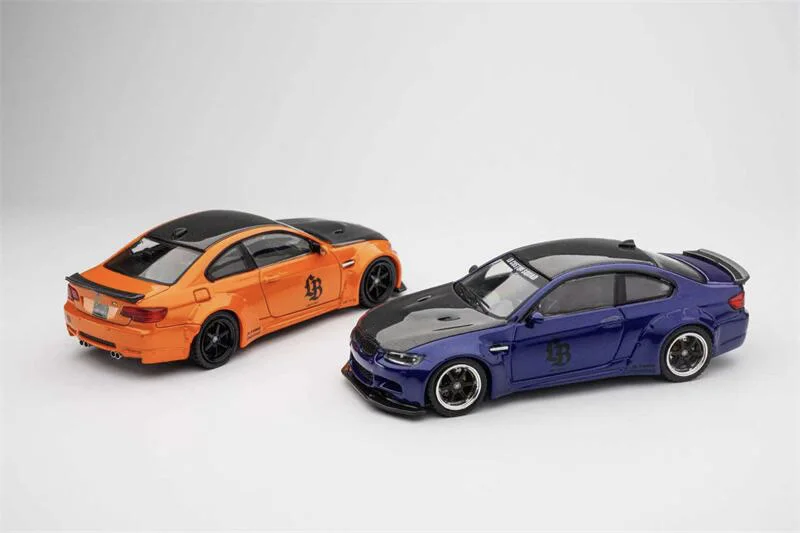 

FINE MODEL 1:64 LB M3 E92 Pearl Orange/Metallic Blue/Pearl White Alloy Vehicle Collectible Car Model