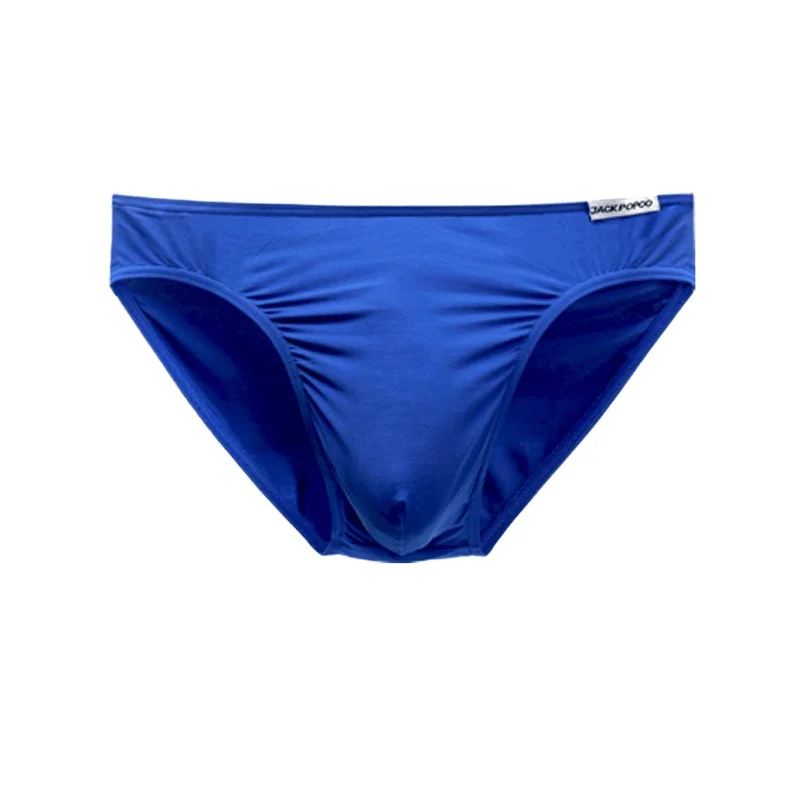 Modal Bulge Briefs for Men High Elastic Breathable Soft Smooth Single Layer Underwear Solid Color Comfortable Daily Underpants