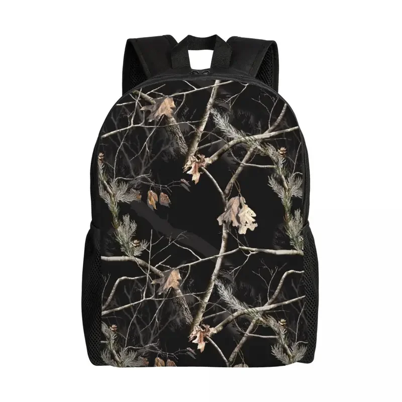 Custom real tree camouflage pattern sneakers women men casual bookbag for college school bags