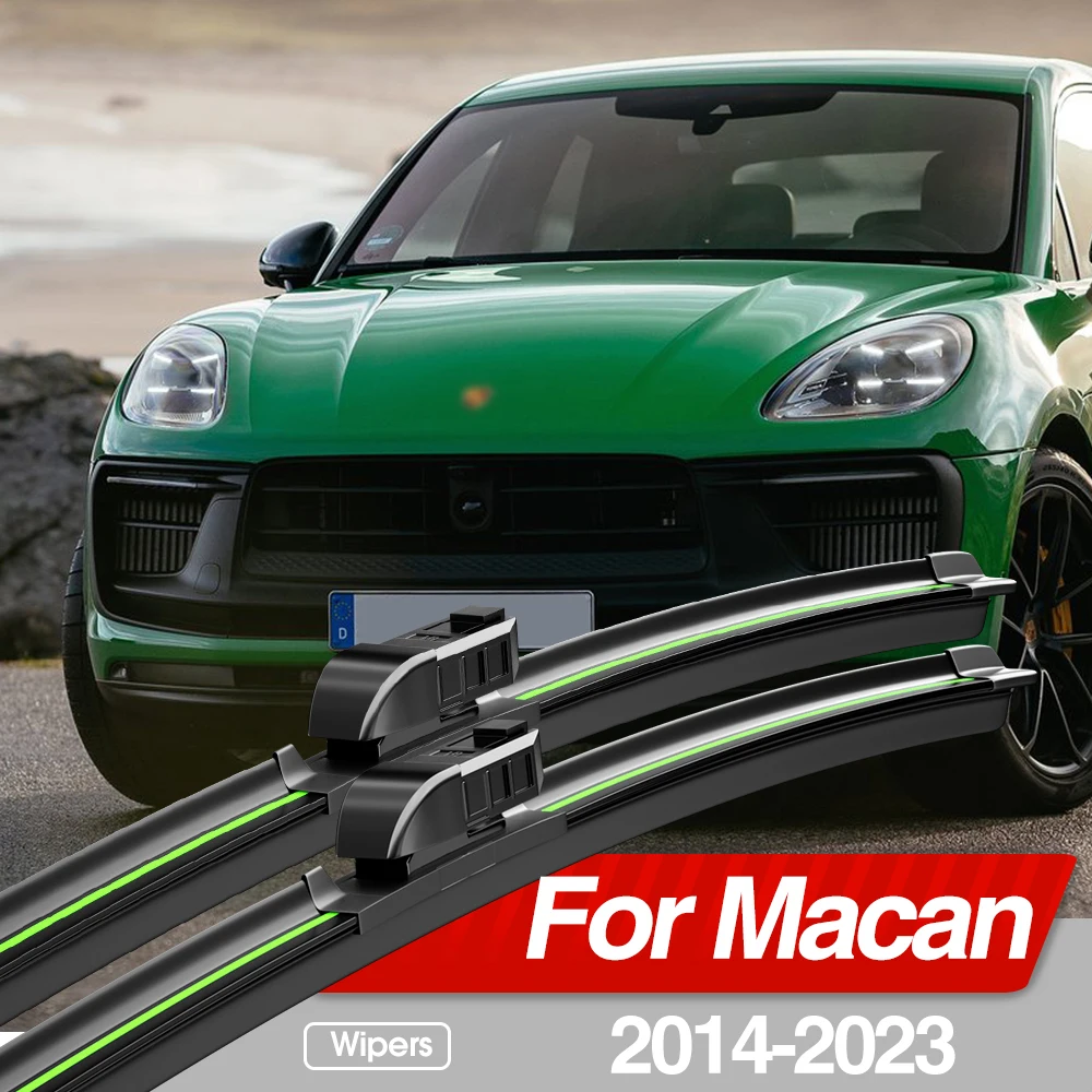 Do Porsche Macan 2014-2023 Pióra wycieraczek przedniej szyby 2szt Akcesoria do szyb przednich 2015 2016 2017 2018 2019 2020 2022