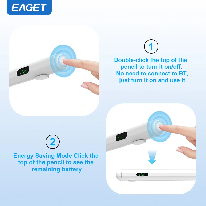 Egate For Apple Pencil For iPad Pencil  Stylus Pen for iPad Pen 2024 2023 2022 2021 2020 2019 2018 Air 5 for Apple Pencil