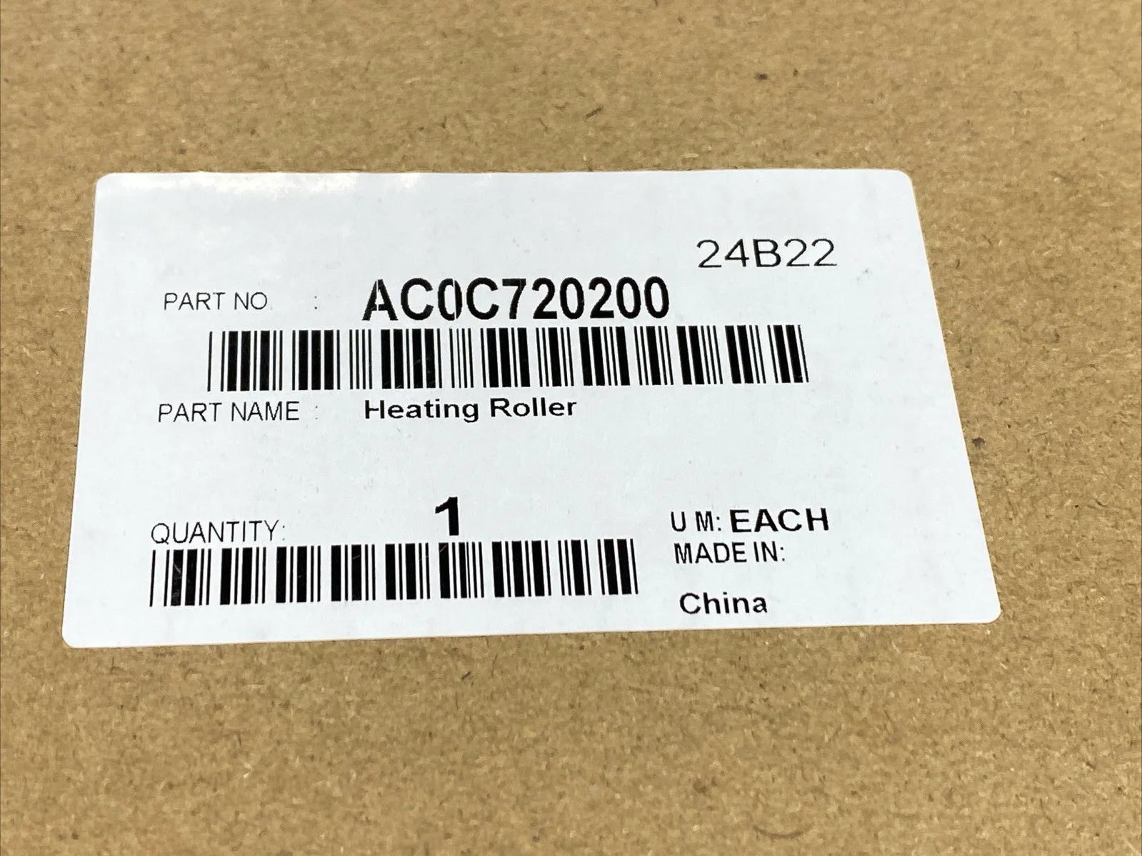 AC0C720200 Upper Fuser Roller Heating Roller for Konica Minolta C12000 C14000 New