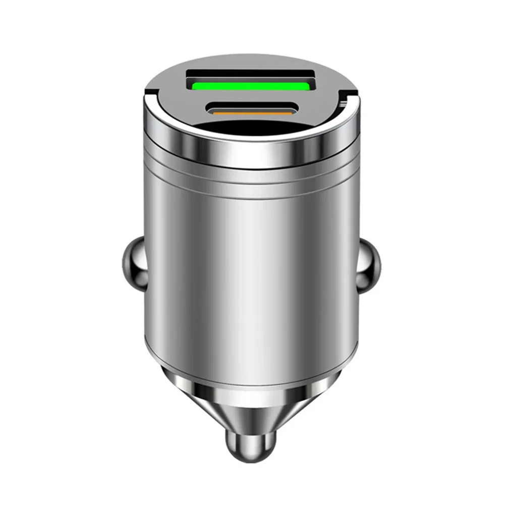 Dual Port USB Car Charger For Cars Supporting Fast Charging Of Two Devices Simultaneously With Intelligent Power Management Chip