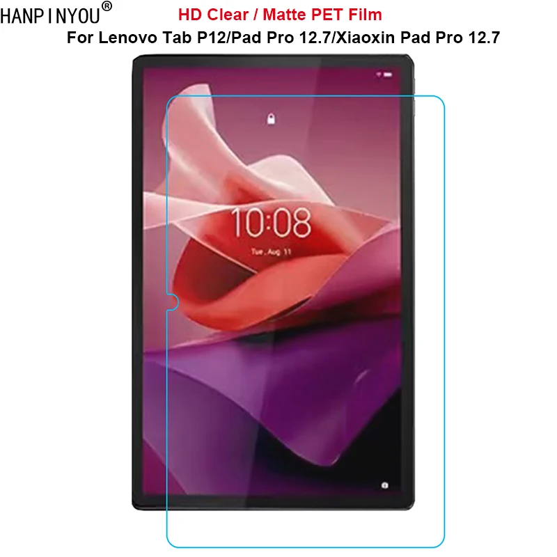 For Lenovo Xiaoxin Pad Pro P12 12.7 TB371FC Soft HD Clear / Matte Anti-Fingerprint PET Screen Protector Explosion-proof Film