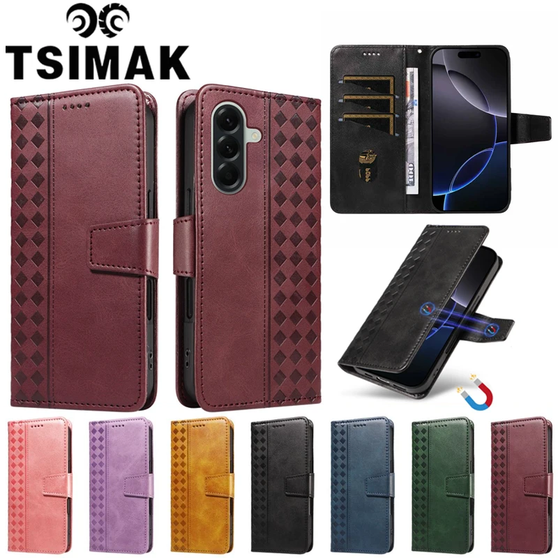 Fundas For Samsung A57 Case Flip Wallet Leather Cover For Samsung Galaxy A06 A07 A16 A26 A36 A56 A17 A27 A37 A57 5G Phone Case