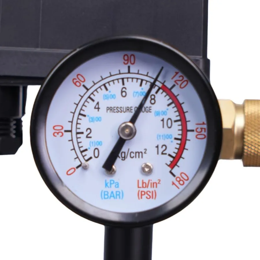 ضاغط هواء فائق الهدوء 6.4 جالون 110 فولت 60 هرتز تصميم خزان فولاذي خالي من الزيت مع مستوى ضوضاء 78 ديسيبل وعجلات مدمجة لفعال #6