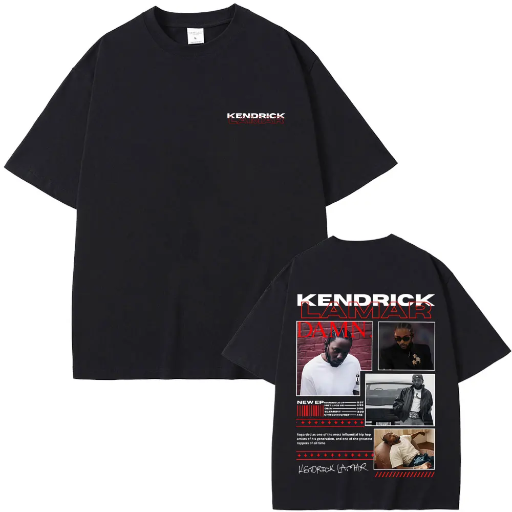 

Rapper Kendrick Lamar Graphic T-shirt Men Women's Hip Hop Fashion Oversized T-shirts Casual Cotton Vintage Short Sleeve T Shirts