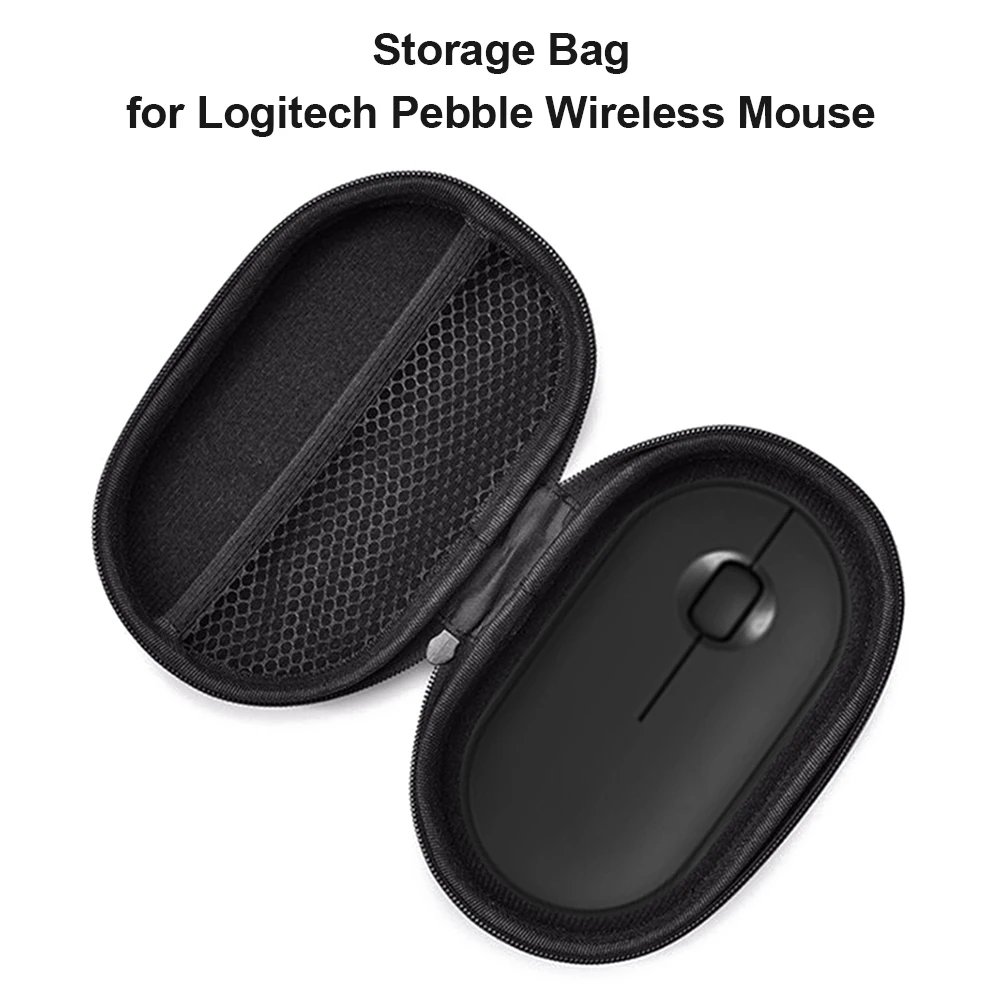 Wireless Mouse Storage Bag Shockproof Protection Carrying Case for Logitech Pebble Mice Organizer Case