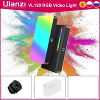 Ulanzi VL120 RGB cámara de vídeo luz Mini portátil 3100mAh fotografía iluminación Smartphone Vlog luz de relleno RGB luz de vídeo