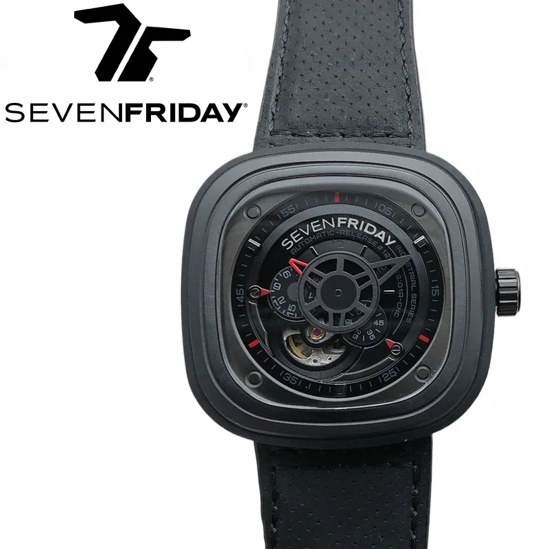 SEVENFRIDAY watch P3/01 men\'s fully automatic mechanical watch P series waterproof fashion men watch luxury brand New Year gift