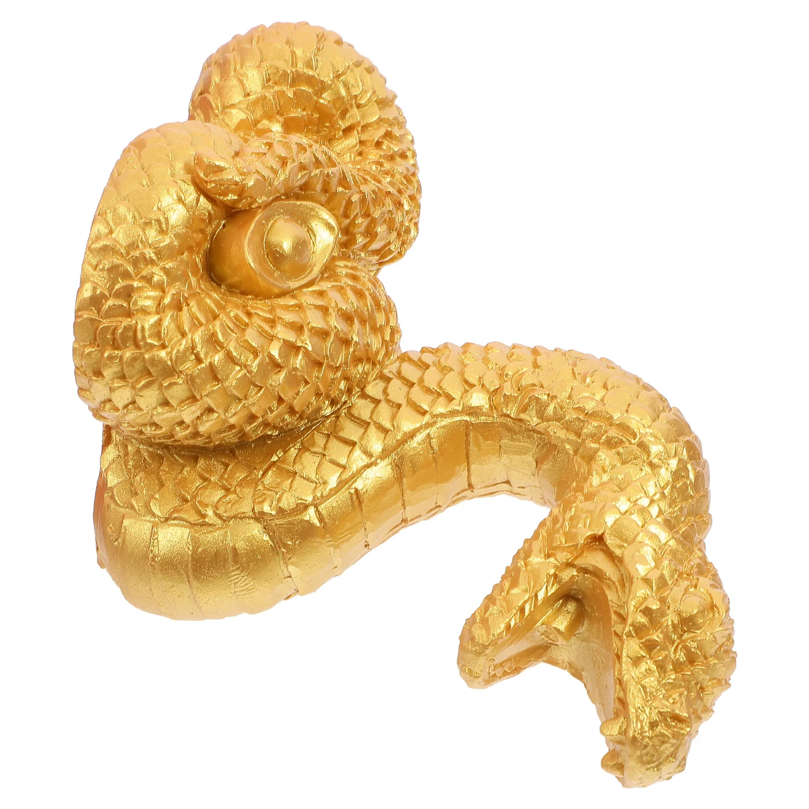 

Chinese Style Resin Snake Sculpture Decorative Snake Statue for Home Office Animal Resin Decor New Year Gift Animal Decoration