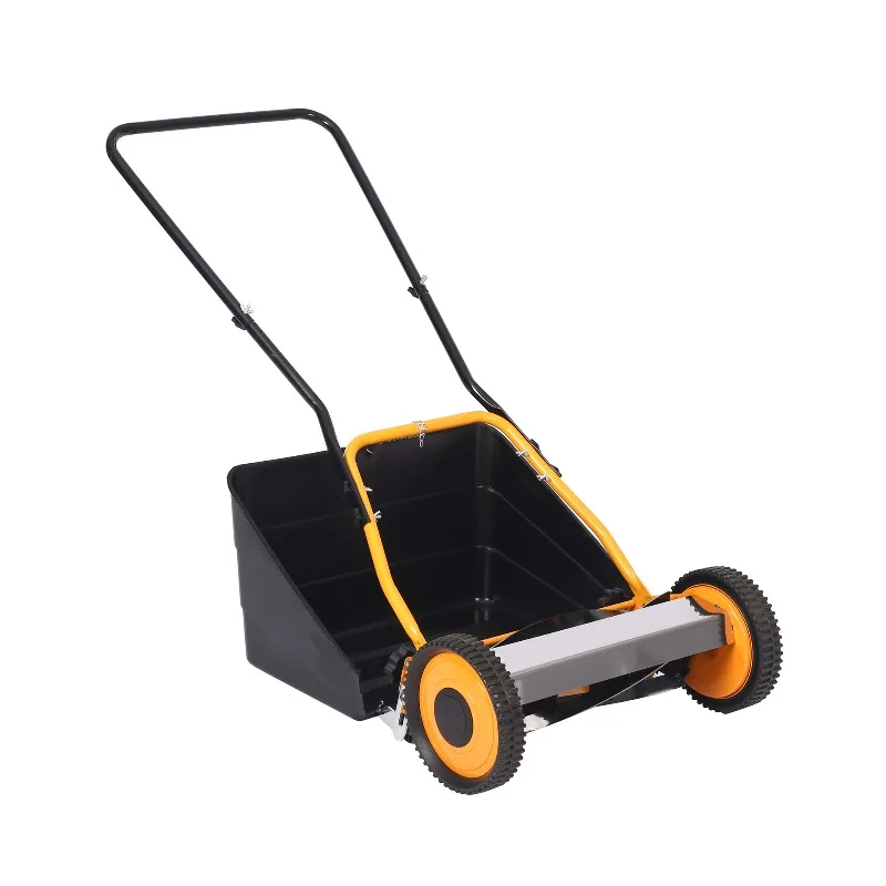 Hand-pushed unpowered lawn mower, trimming small, lawn mower