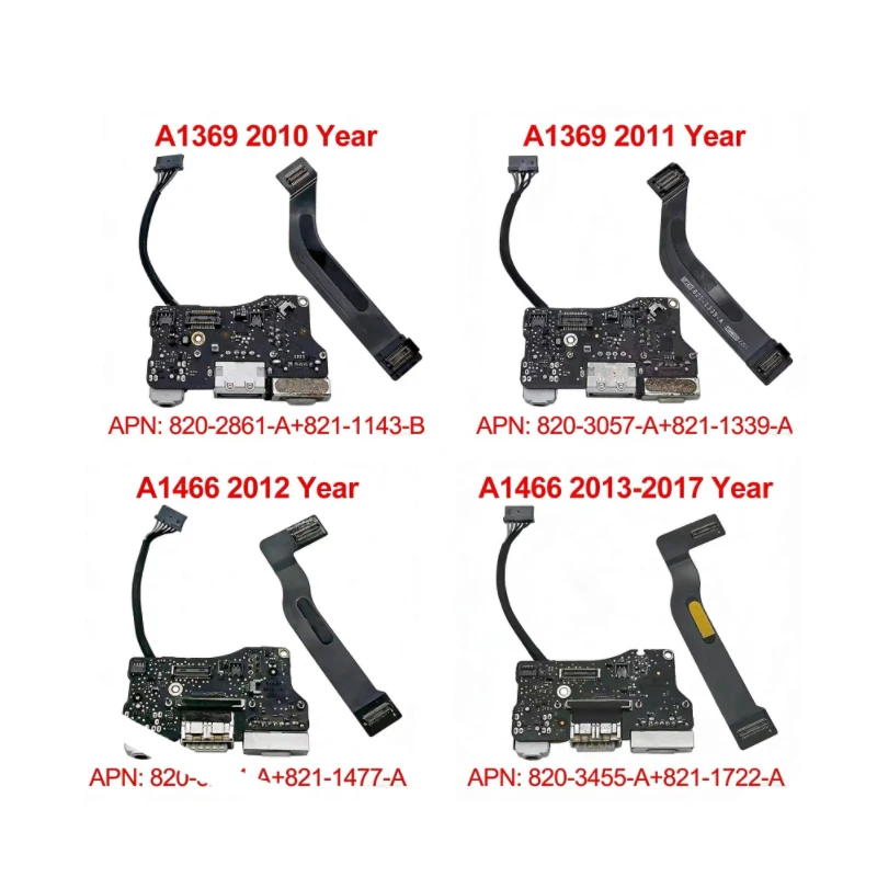 

Original I/O USB Audio Board For Macbook Air 13" A1369 A1466 Power DC Jack 2010 2011 2012 2013 2014 2015 2017 Years