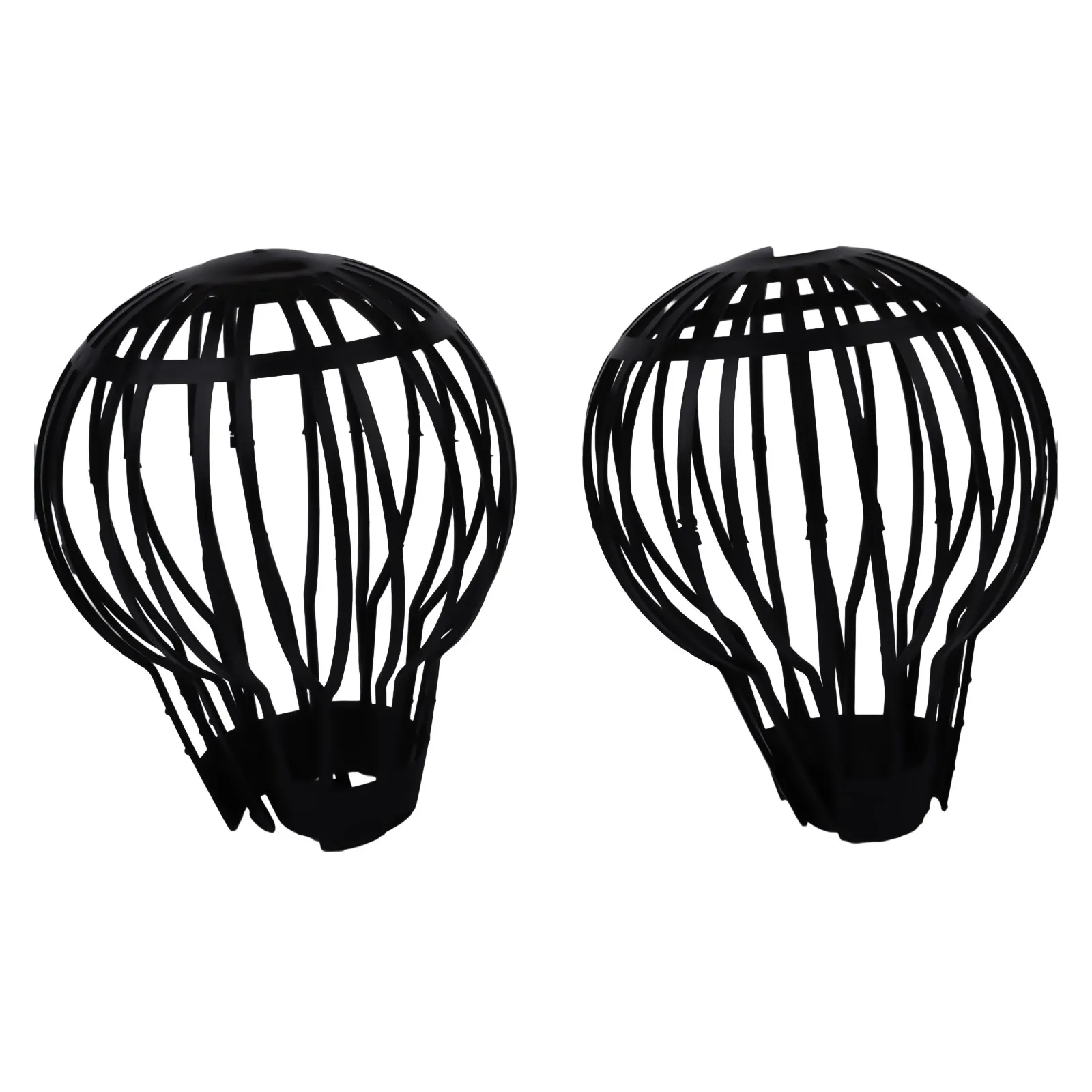 Bagian atap Drain hitam puing-puing kotoran bawah pipa Filter Drain Cover plastik luar ruangan 2/4/6pcs aksesoris Protecter