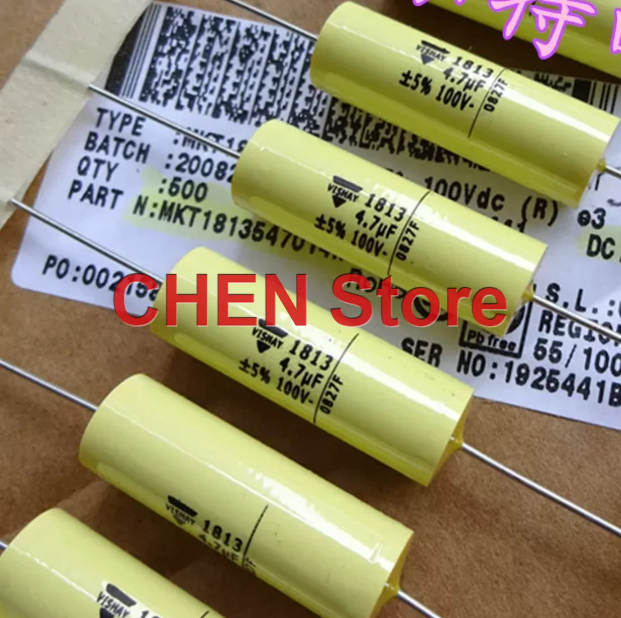 4PCS/10PCS original VISHAY MKT1813 4.7UF 100V 5% 10X30MM Audio axial capacitor ero MKT 100V4.7UF free shipping MKT1813547014R