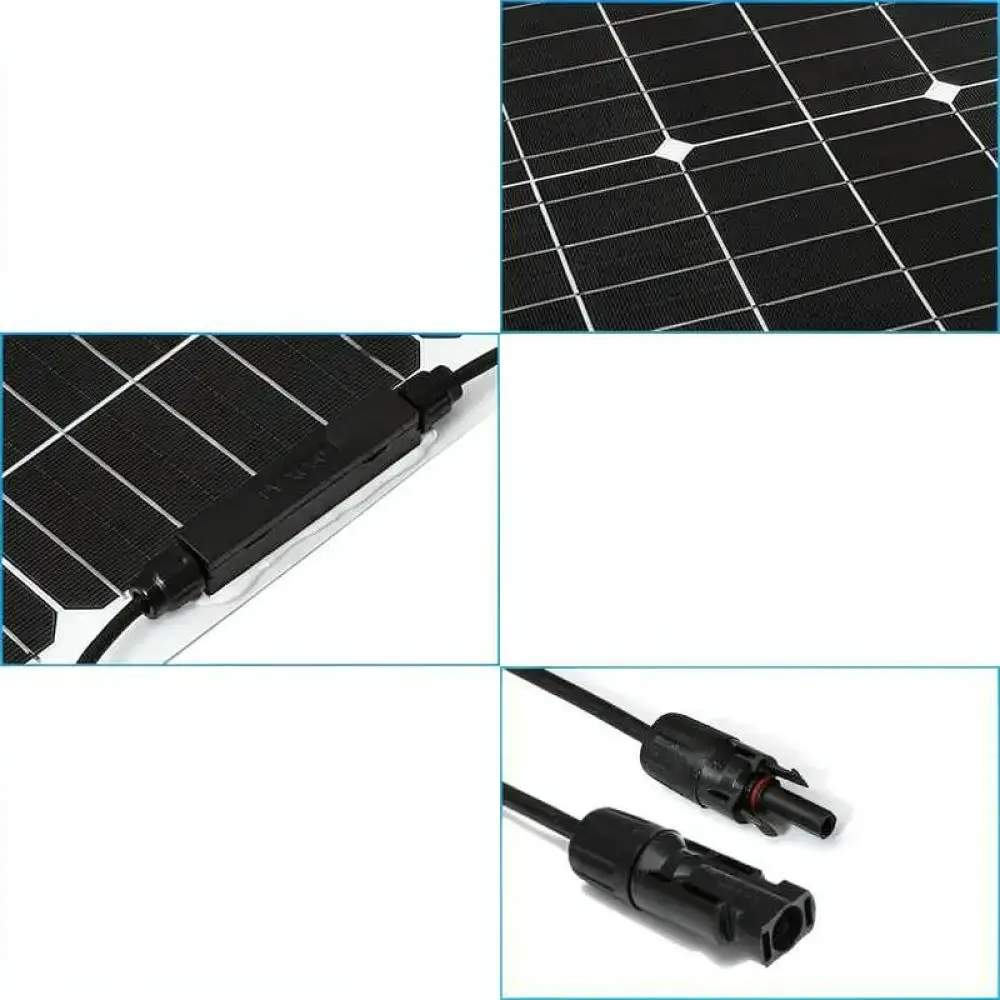 15W Portable Flexible Solar Panel 18V Module For Outdoor Off Grid RV Battery Charging With Solar Power Controller Device