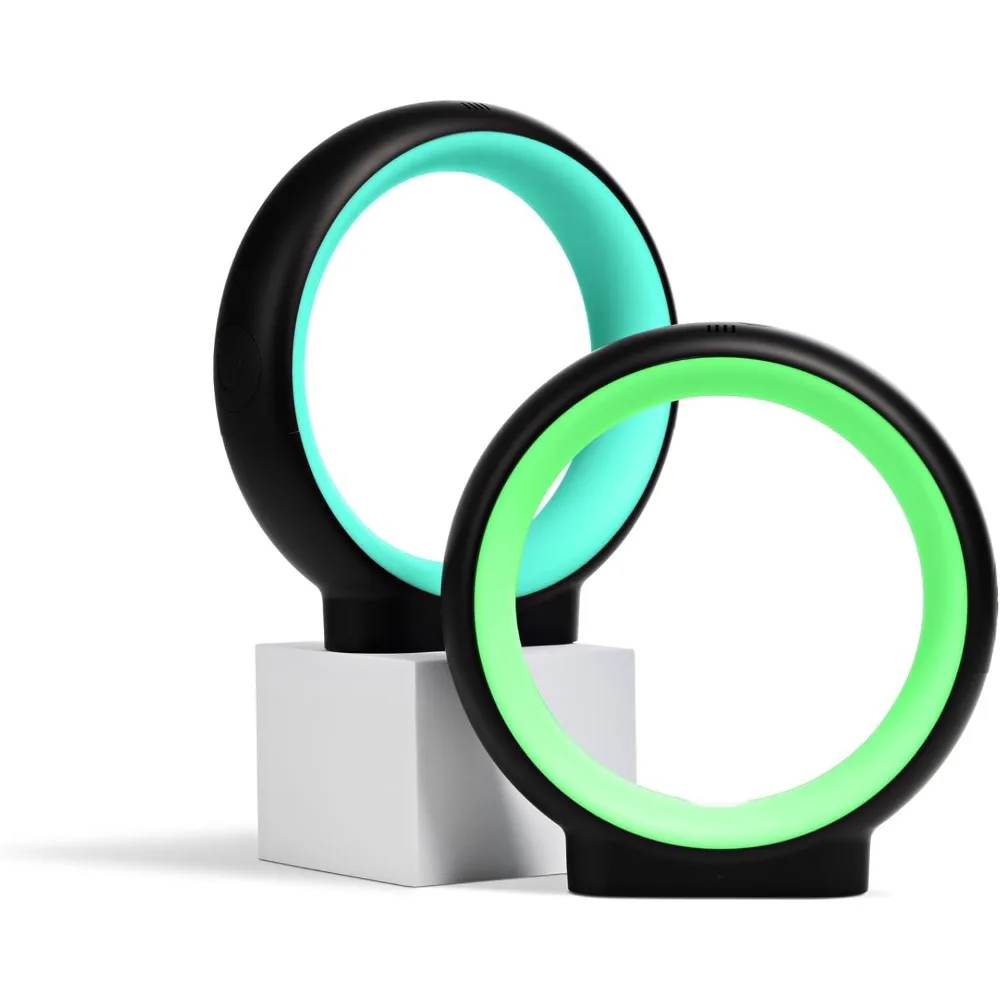 مصابيح الصداقة الحائزة على الجائزة - مجموعة من ثلاثة صوت ومنشط بالصوت وتغيير الألوان باللون الأسود