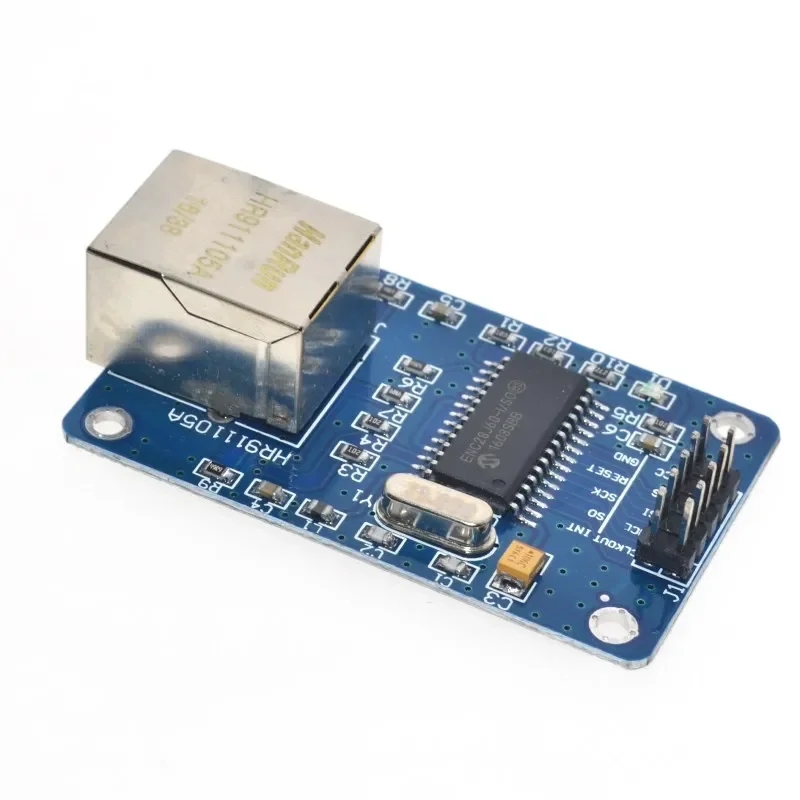 ENC28J60 LAN Ethernet Network Board Module 25MHZ Crystal AVR 51 LPC STM32 3.3V ENC28J60-I/SO