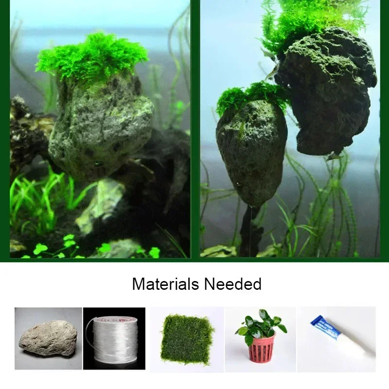 Natural Unique Shape Aquarium Fish Tank Floating Rock Stone Suspended Stone Floating Pumice Decor Rock Ornament