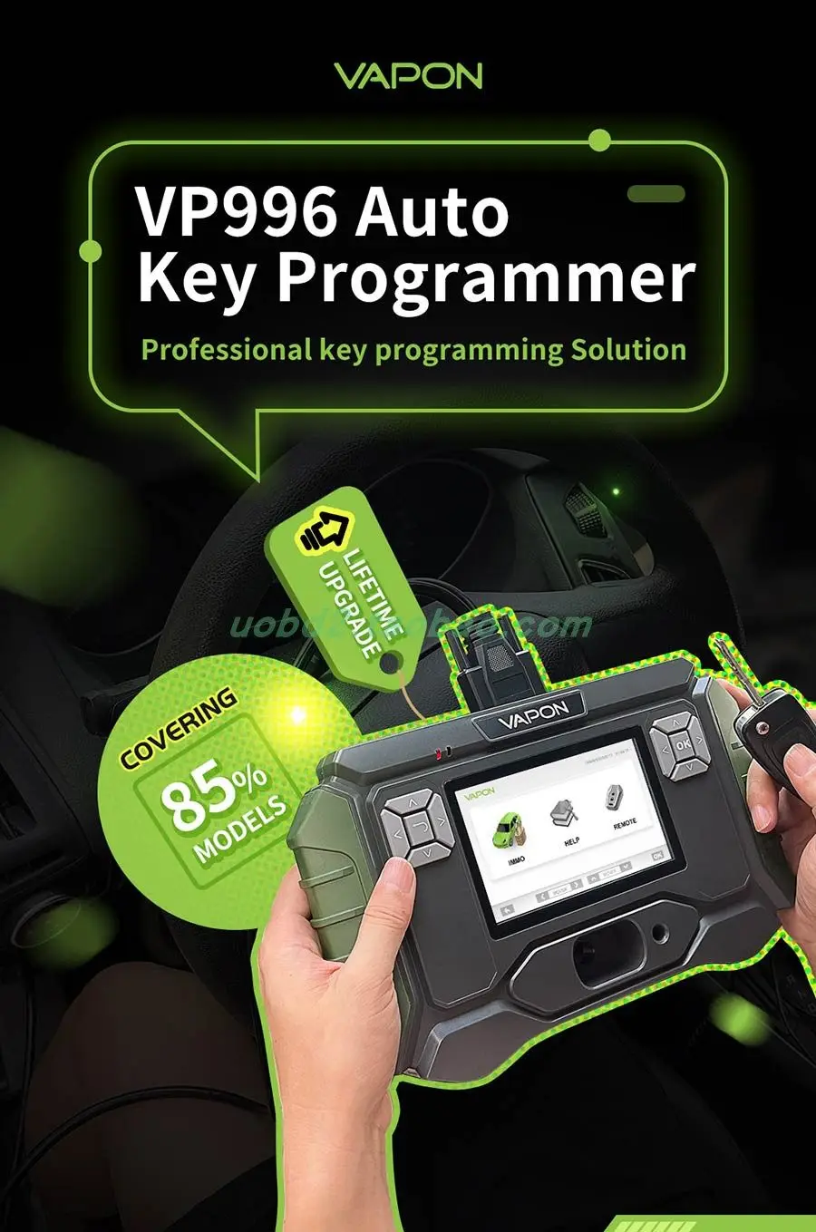 

VP996 Key Programmer 85 Car Coverage Multilingual Read Chip Models Auto Key Tool