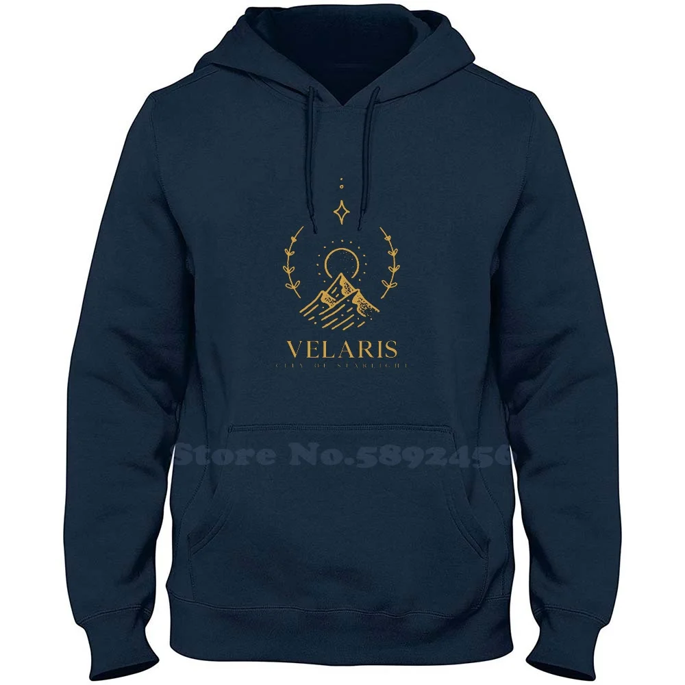 A Court Of Thorns And Roses , Velaris Symbol Fashion 100% cotton Hoodies High-Quality Sweatshirt