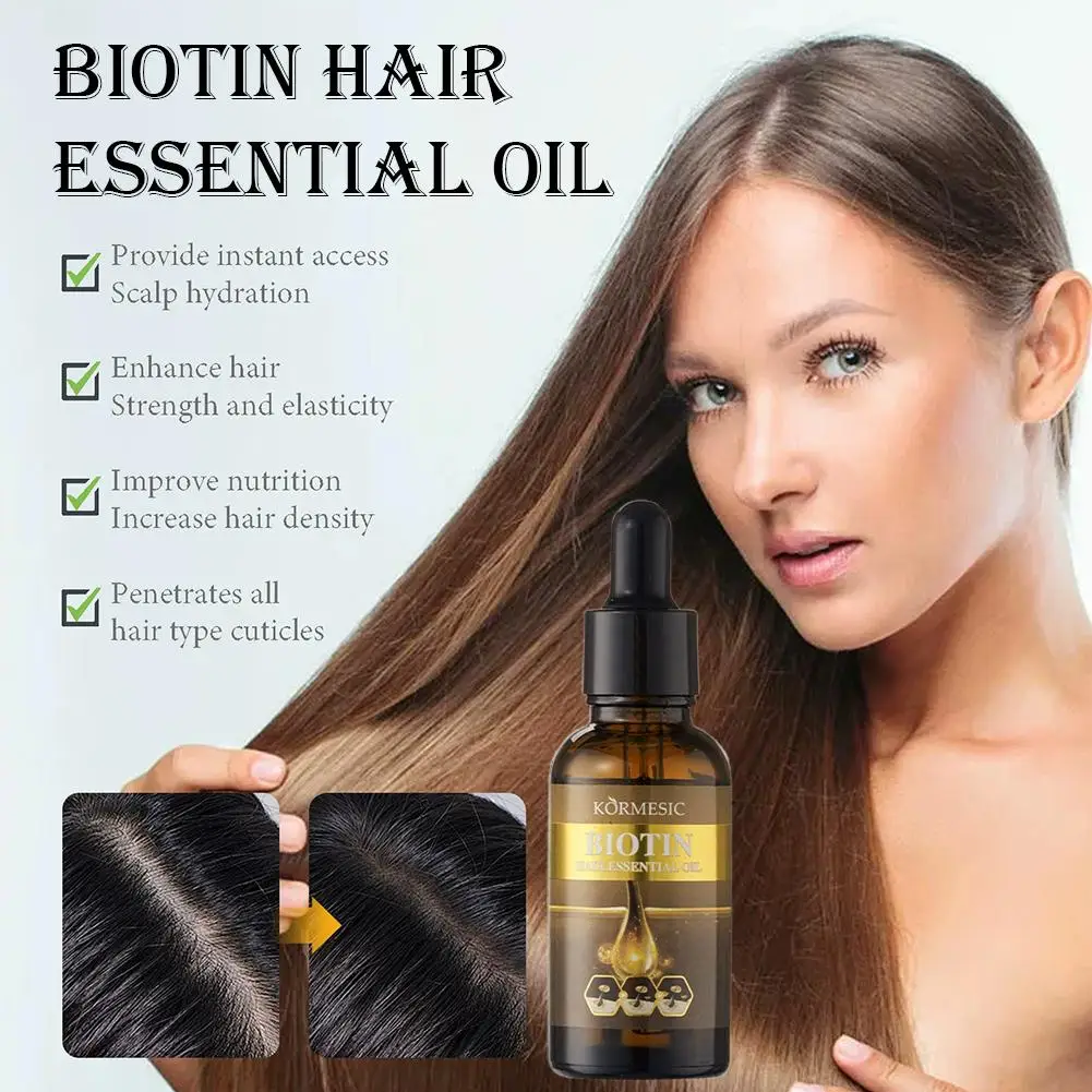 

Biotin Thicken Hair Oil Fast Growth Serum Anti Hair Man Hair Hair Women Break Treatment Loss Spray Health Strengthen Baldne H5I8