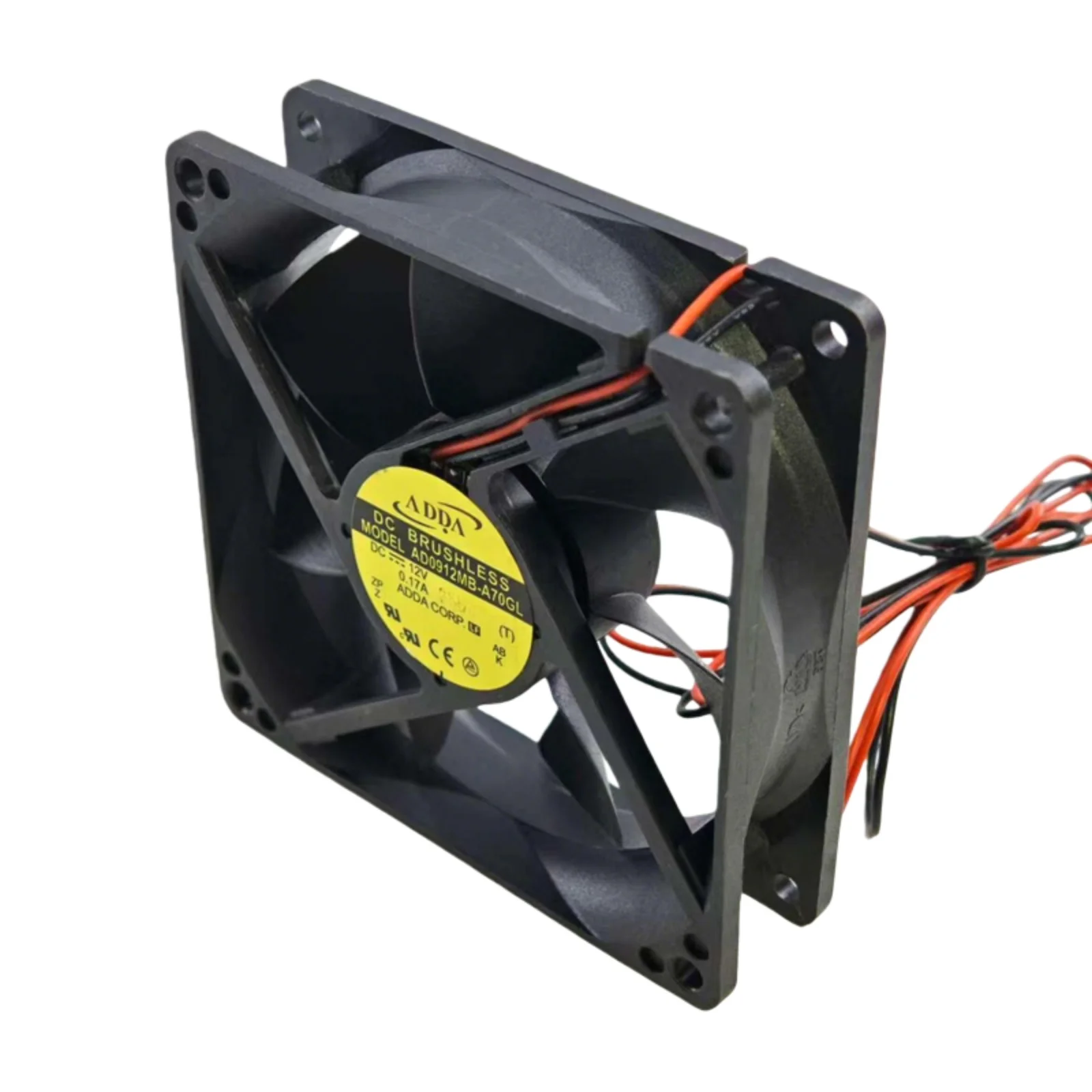 

New for ADDA AD0912MB-A70GL 92mm 12V Cooling Fan 2-Wire Dual Ball Bearing 2800RPM Low Noise Industrial Inverter Cabinet Fan
