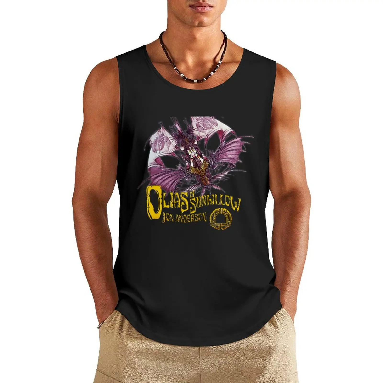 Jon Anderson Olias of Sunhillow camiseta sin mangas para hombre, ropa deportiva para gimnasio, camisetas deportivas para hombre