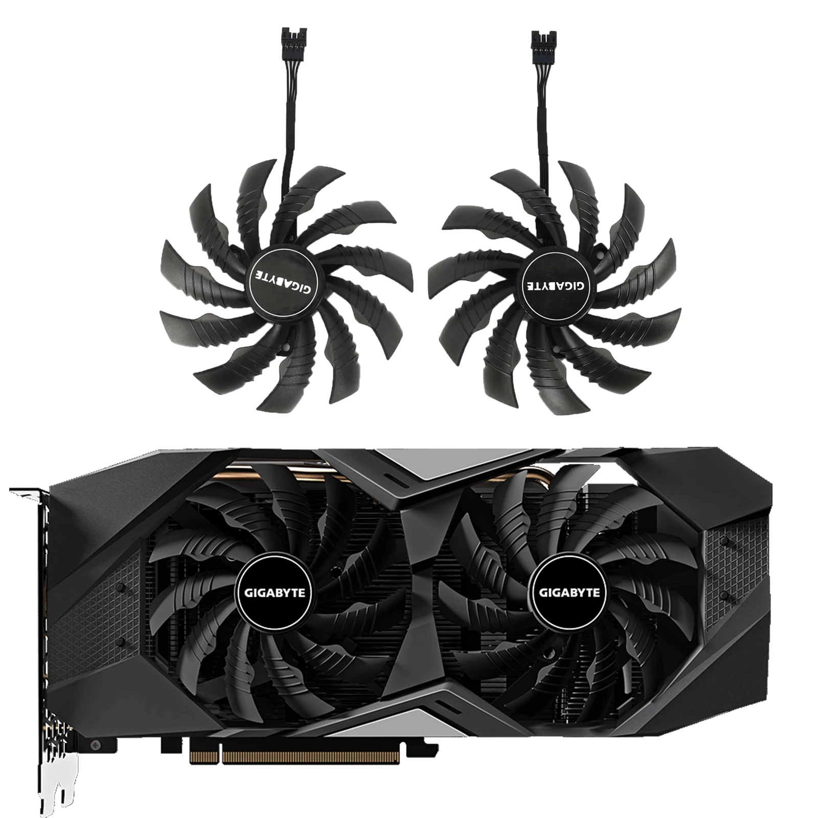 New 95MM PLD10010S12H GPU Replace Cooling Fan For Gigabyte GTX 1650 GTX1660 Ti Video Card RTX 2060 /2070 Graphics Card with case