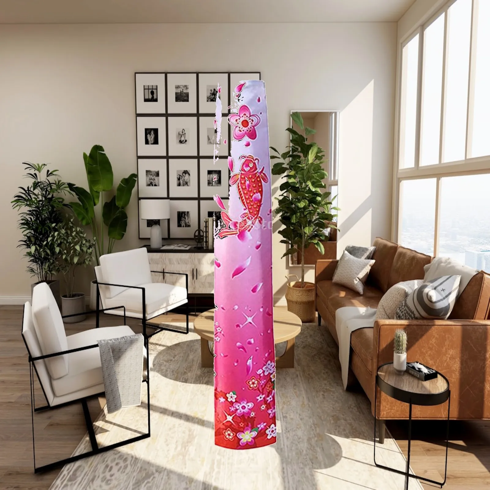 Japanese Carp Windsock Durable Cloth Garden Fish Flags Streamer Fish Flags Kite for Restaurant Front Home Garden Tree Patio Lawn