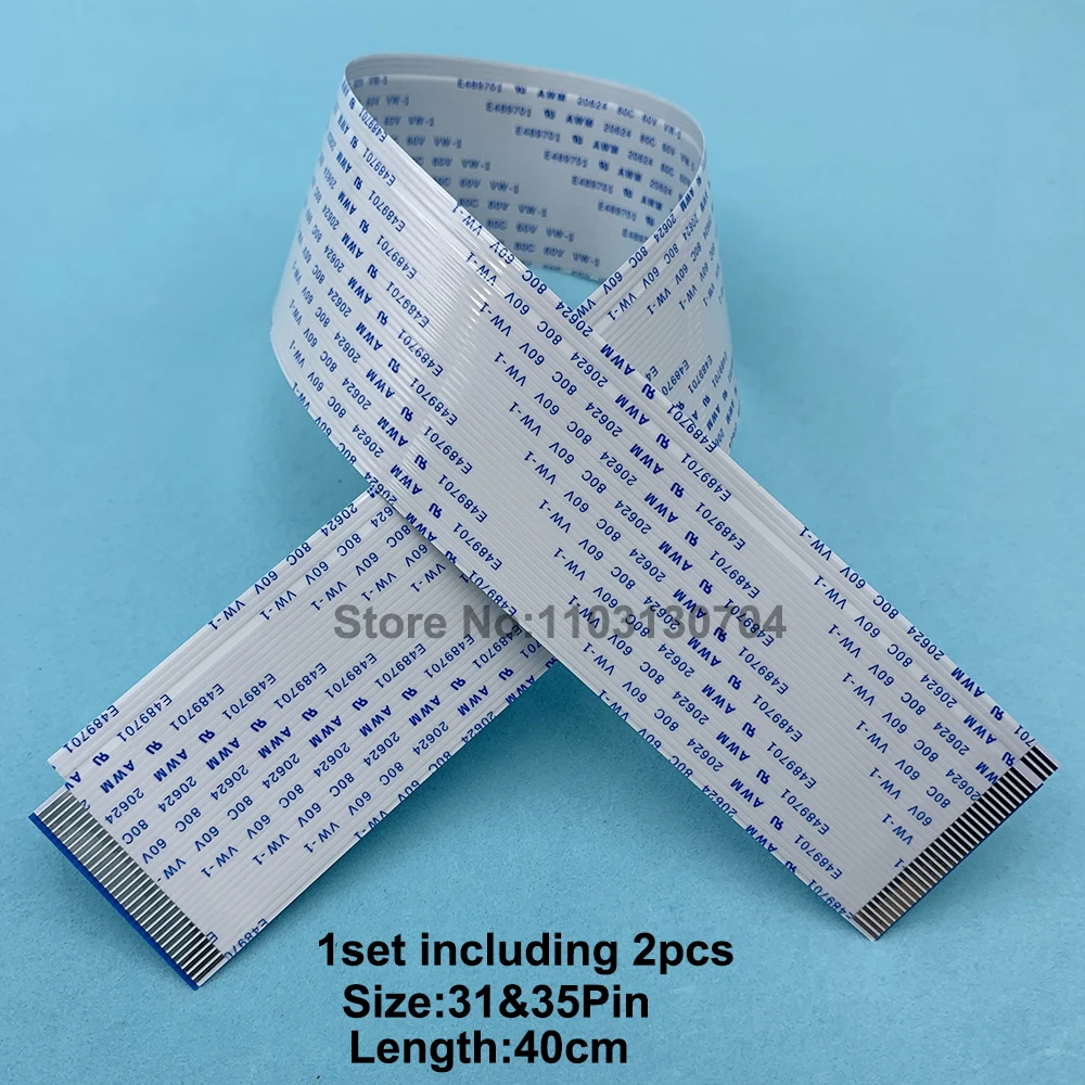 2PCS Generic Mimaki JV33 DX5 Print Head Data Cable FFC M007622 E300775 for Mimaki JV33 JV5 CJV30 TS5-1600AMF Printer 31P&35Pin