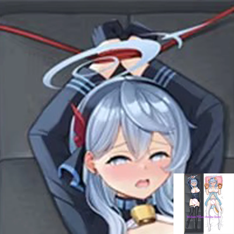 

Dakimakura Anime Pillow Cover Amau Ako Double Sided Print Life-size Halloween Christmas Decoration