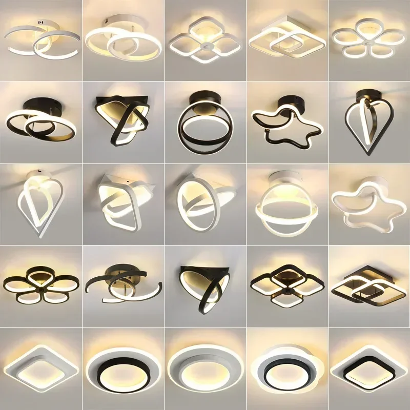 

Corridor And Lighting Fixtures Modern Minimalist Nordic Table Lamp Creative Porch Cloakroom LED Small Ceiling Light